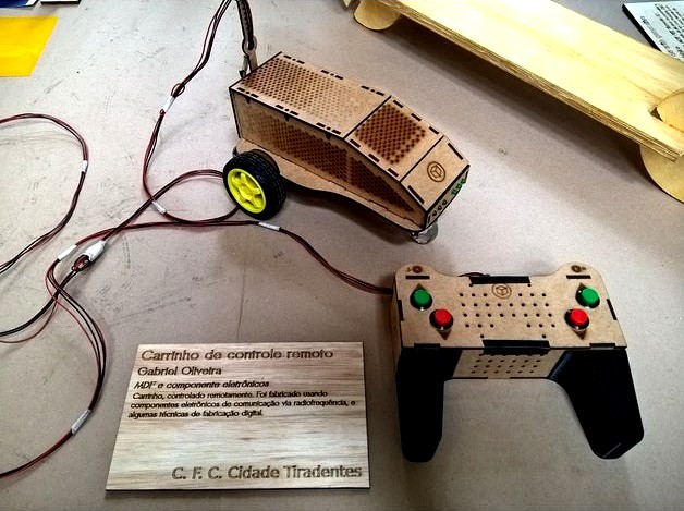 Remote Control Cart Lasercut + 3D by paulomainardi