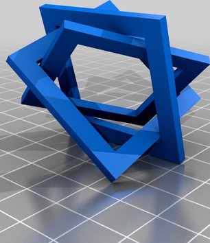 Brunnian Squares (impossible fidget) by printhisandhat