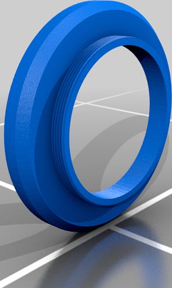 40.5mm to 52mm Plastic Step-up Ring Adapter by tarekx