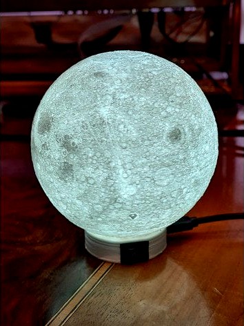 Moon Lamp screw base ONLY (USB powered LED strip version) by econca