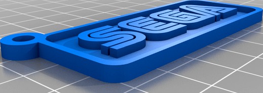 SEGA log keychain by fjamuedo