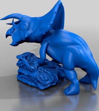 Chibi Triceratops - Laundry Warrior by FBTH