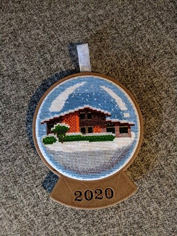 Snow Globe Embroidery Frame - 2020 by kellbot