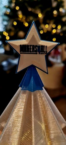 Christmas tree topper by MAKERS4ALL