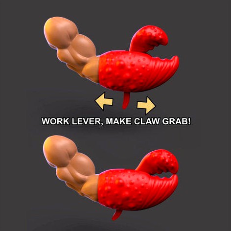 Working Claw Replacement for Crab Barbarian by dpruitt2014