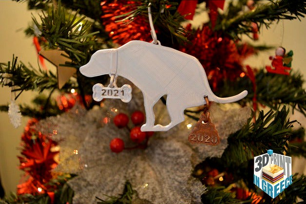 2021 Dog Poops 2020 Ornament by 3DPrintInGreece