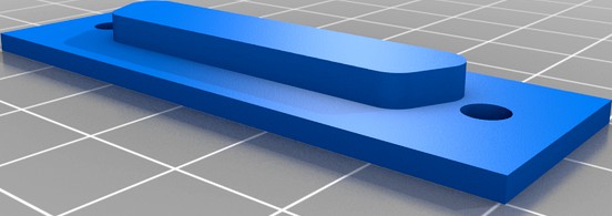 D-Sub 25 Blind Plate by Mopemaster