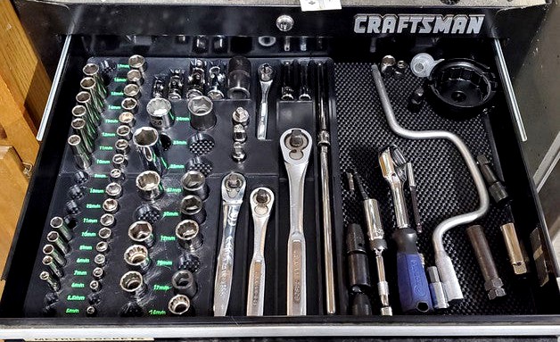 Craftsman Drawer Socket Organizer (Metric) by metech777