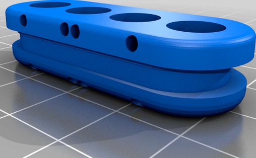 Knick Finger - Mi Band 3 \ 4 bracelet insert by alf_white