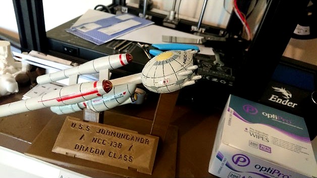 Dragon-Class Heavy Cruiser 1/1000 (Starfleet Museum) by TheRowan70