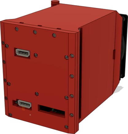 Enclosure for Five 3.5" HDDs With Options For Air Cooling for CFI-BXX53PM Backplane by Blargedy
