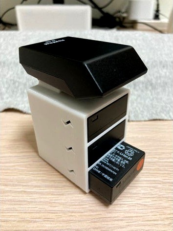 Fujifilm battery with EF-X8 case by joinway