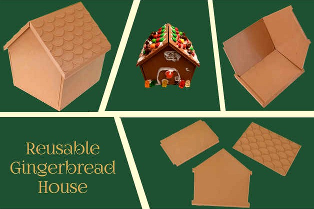 Reusable Gingerbread House by zskullz