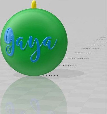 Boule de Noël  "Gaya" by DjamKhi