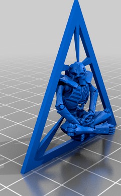 Unit Model 2 Space skeleton meditation by warhammer70000