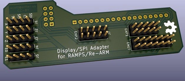 TMC2130 RAMPS/Re-ARM Adapter PCB by salfter