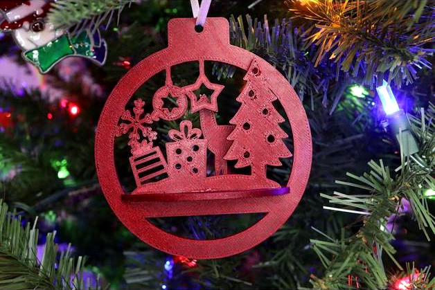 FLAT-PACK X-MAS ORNAMENT  by 3DPRINTINGWORLD