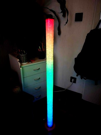 Glass Stone LED Tube (WiFi controlled through Smartphone App) by HenryW123