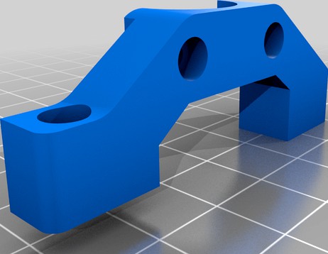 E3D V6 Mount for Micro Delta Rework by Totalgeek9224