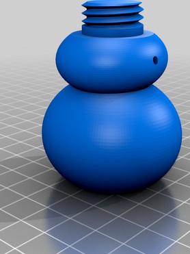 Printy the Snowman! (multi-color, assembled from one extruder) by BrThJa