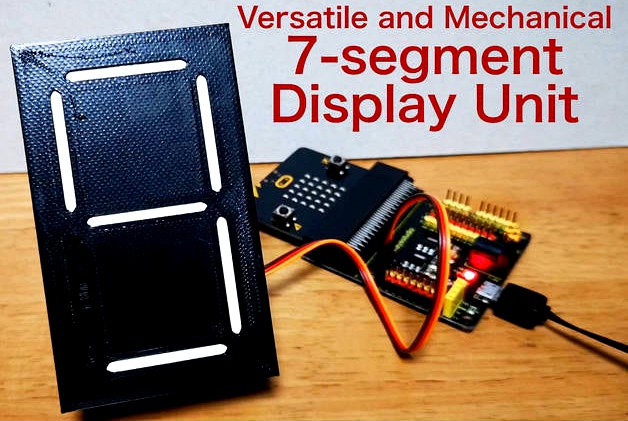 Versatile and mechanical 7-segment display unit by shiura