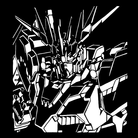 Gundam stencil 4 by Longquang