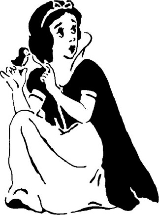snow white stencil 4 by Longquang