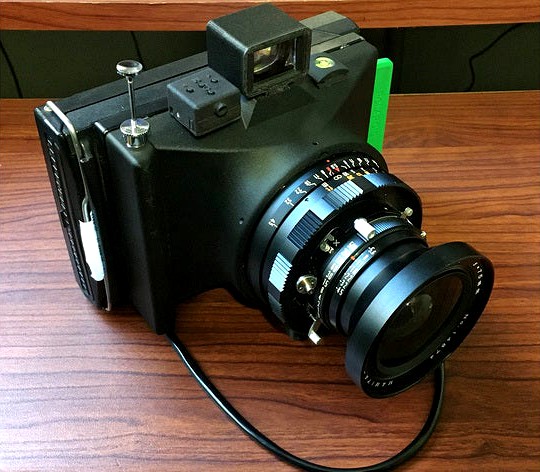 LigeroPress Camera Body for Mamiya Press Polaroid Peel Apart Packfilm Back by SPRKPLG