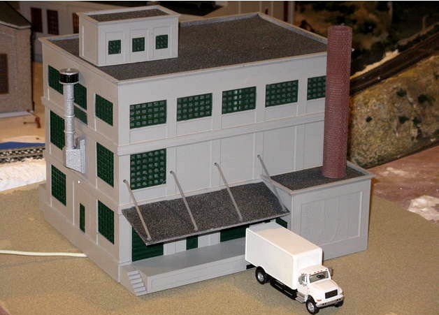 HO Scale Flour Mill by kabrumble