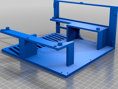 4.1 Mini ITX PC Case Low Profile GPU (No Front IO) by mikecannon