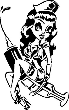 Nurse stencil 3 by Longquang