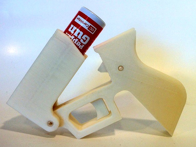 3D Printed Pepper Spray Gun by MechEngineerMike