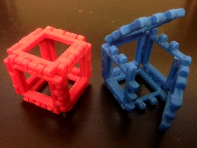 Customizable Hinge/Snap Cube Net by mathgrrl