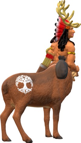 Deer Centaur Warbonnet by sleyvas