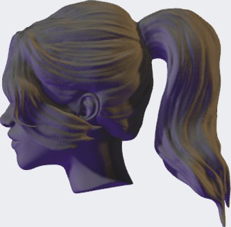 Ponytail hair by mollymillions