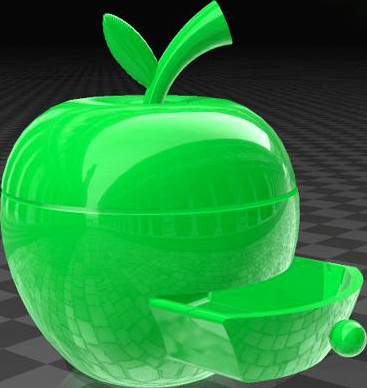 apple grinder - "no" supports glue together version by Syzguru11