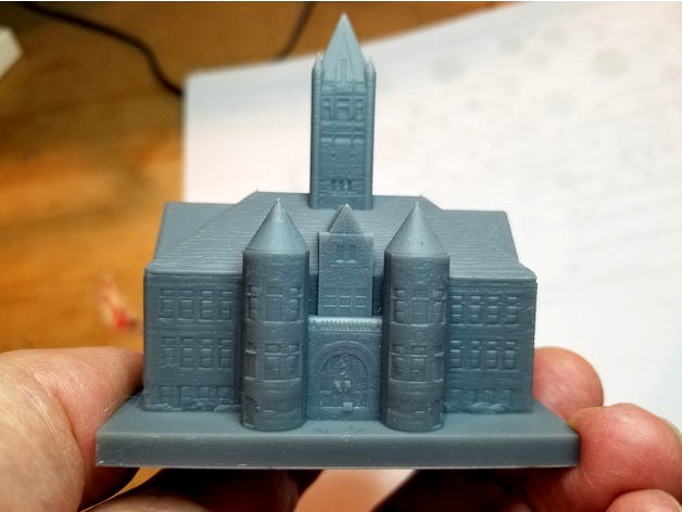 Johnson County Iowa old courthouse 3d print from photos by richalt2