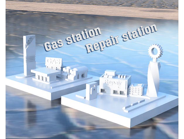 Gas Station & Repair Station [GreebleCity] by Ty13R