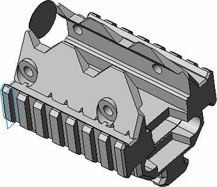 Phalanx the Talon Claw V4 foregrip with picatinny side rails by Eric1218