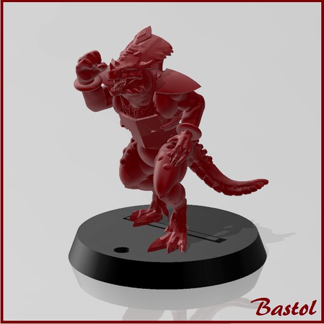 Blood Bowl Saurus #4 by Bastol