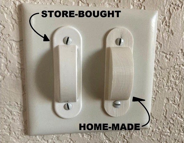 Light switch cover no openings by more-pylons