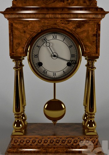 Table clock with pendulum