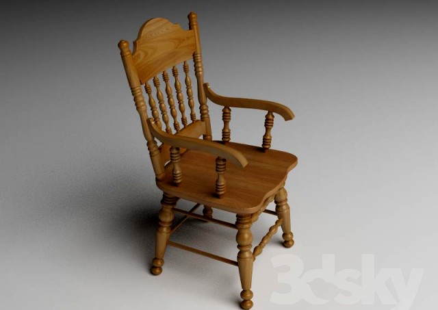 Chair in ethnic style