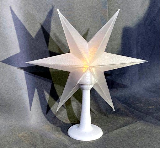 X-mas star for LED tea-light by VidarM