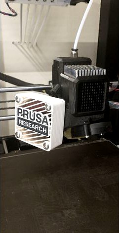 Prusa Pitstop extruder cover Prusa research logo by yannickste