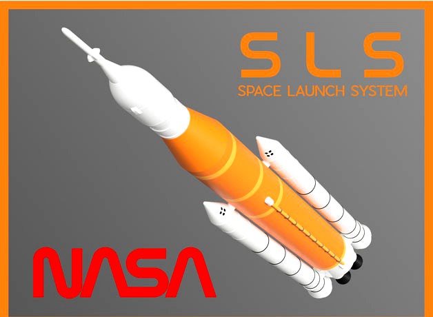 NASA SLS 1/144th Scale by AstroNot