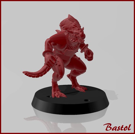 Blood Bowl Saurus #1 by Bastol