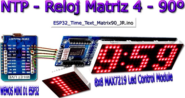 Clock and Text on LED display, configured by WiFi by J_RPM