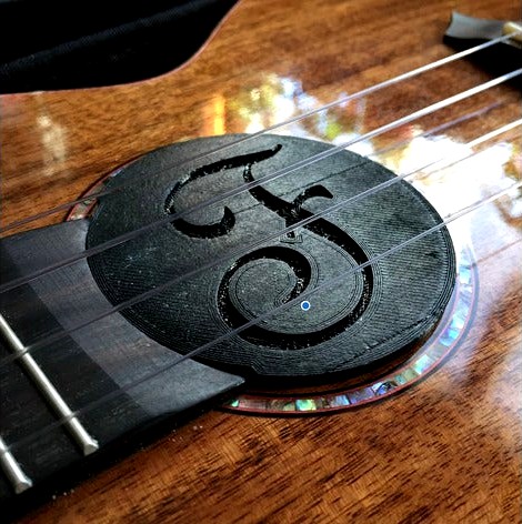 Ukulele Mute SoundHole - Tenor Size by Dr4l3g