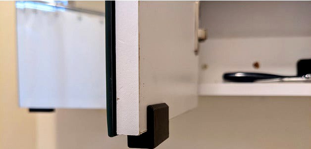 Minimalist Medicine Cabinet Door Handle by TeepsDeluxe